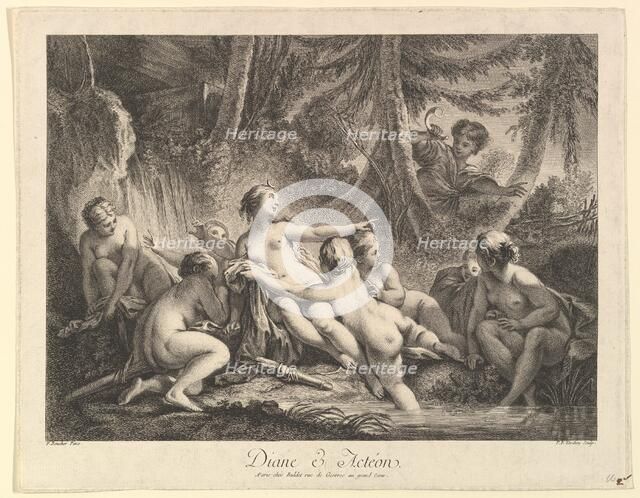 Diana and Acteon. Creator: Pierre Francois Tardieu.