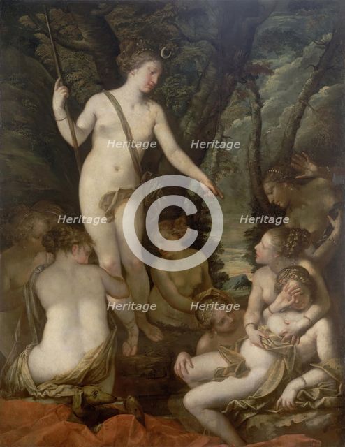 Diana and Callisto, 1655. Creator: Pietro Liberi.
