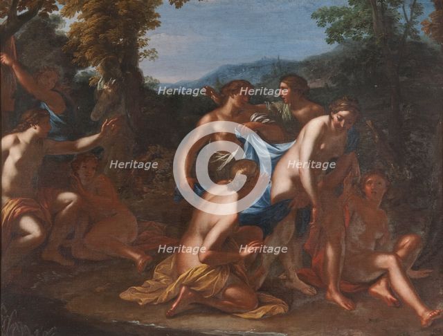 Diana and Callisto with Nymphs, c17th century. Creator: Unknown.
