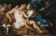 Diana and Endymion, 1690/95. Creator: Johann Michael Rottmayr
