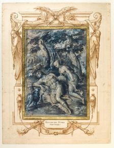 Diana and Endymion, 16th century. Creator: Marco del Moro (c. 1536-1586)