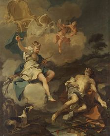 Diana and Endymion, 1723. Creator: Giovanni Battista Pittoni the Younger