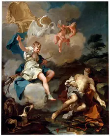 Diana and Endymion 1723. Artist: Giovanni Battista Pittoni the Younger