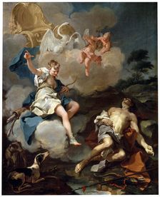 Diana and Endymion 1723. Artist: Giovanni Battista Pittoni the Younger