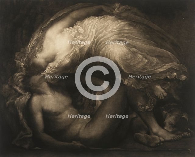 Diana and Endymion, 1891. Creator: Frank Short.
