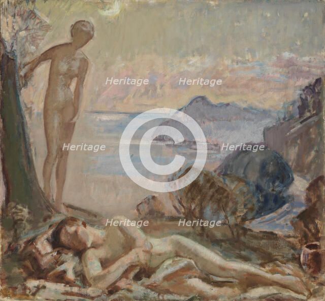Diana and Endymion I, 1921. Creator: Magnus Enckell.