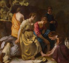 Diana and Her Companions, ca 1654. Artist: Vermeer, Jan (Johannes) (1632-1675)