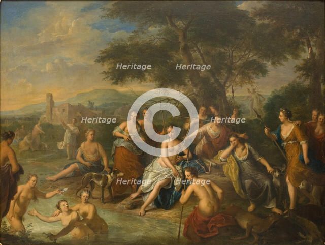 Diana and her Nymphs, 1663-1733. Creator: Gerard Hoet.