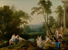 Diana and Her Nymphs in a Landscape, 1644. Creator: Laurent de la Hyre