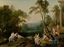 Diana and Her Nymphs in a Landscape, 1644. Creator: Laurent de la Hyre