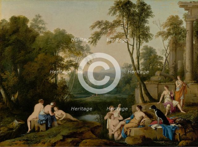Diana and Her Nymphs in a Landscape, 1644. Creator: Laurent de la Hyre.