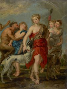 Diana and Her Nymphs on the Hunt, 1627-1628. Creator: Workshop of Peter Paul Rubens