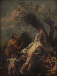 Diana and Her Nymphs Surprised by Satyr, 17th-18th centuries. Creator: Unknown