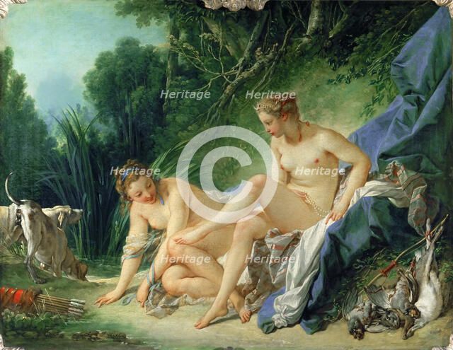 Diana after the Bath. Artist: Boucher, François (1703-1770)