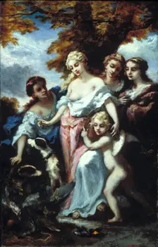 Diana After the Hunt, c1848. Creator: Narcisse Virgile Diaz de la Pena