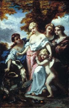 Diana After the Hunt, c1848. Creator: Narcisse Virgile Diaz de la Pena