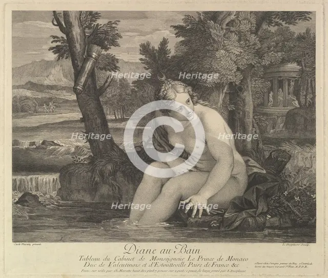 Diana at the Bath. Creator: Louis Desplaces.