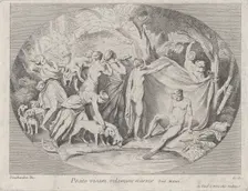 Diana at the Bath After Returning from the Hunt, ca. 1730-60. Creator: Caylus, Anne-Claude-Philippe de