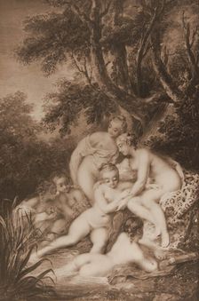 Diana bathing surrounded by five nymphs. Creator: Jacques Charlier