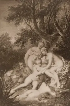 Diana bathing surrounded by five nymphs. Creator: Jacques Charlier