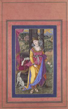 Diana, Goddess of the Hunt, Folio from the Davis Album, early 17th century. Creator: Unknown
