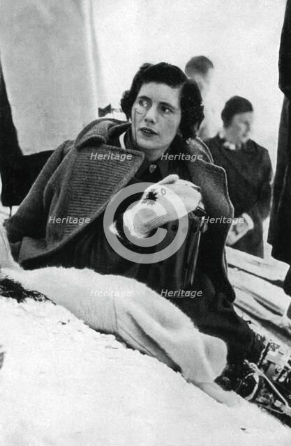 Diana Gordon Lennox, Canadian skier, Winter Olympic Games, Garmisch-Partenkirchen, Germany, 1936. Artist: Unknown