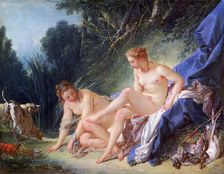 Diana Getting out of Her Bath 1742. Artist: François Boucher