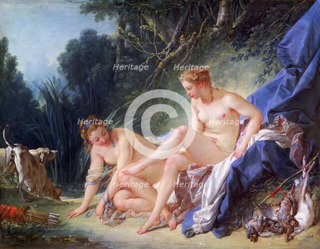 'Diana Getting out of Her Bath', 1742. Artist: François Boucher