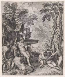 Diana Discovering Callisto's Pregnancy, 1566. Creator: Cornelis Cort