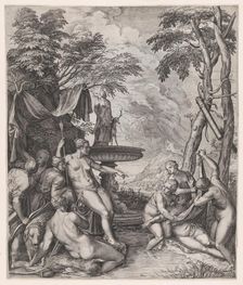 Diana Discovering Callisto's Pregnancy, 1566. Creator: Cornelis Cort