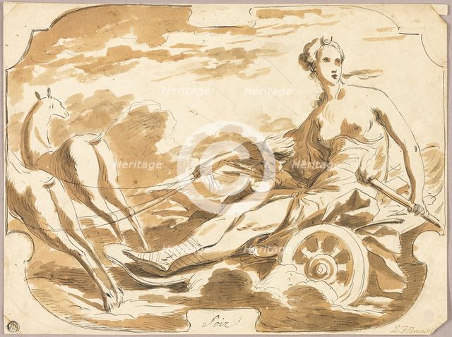 Diana in Her Chariot, n.d. Creator: Joseph Francois Parrocel.
