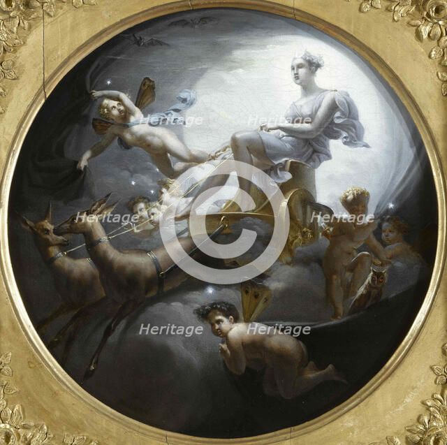 Diana on her chariot, 1821. Creator: Blondel, Merry-Joseph (1781-1853).