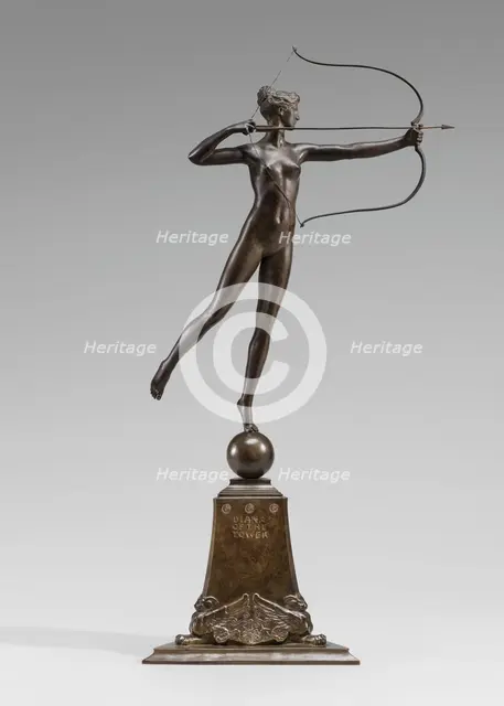 Diana of the Tower, model 1892/1893, cast 1899. Creator: Augustus Saint-Gaudens.
