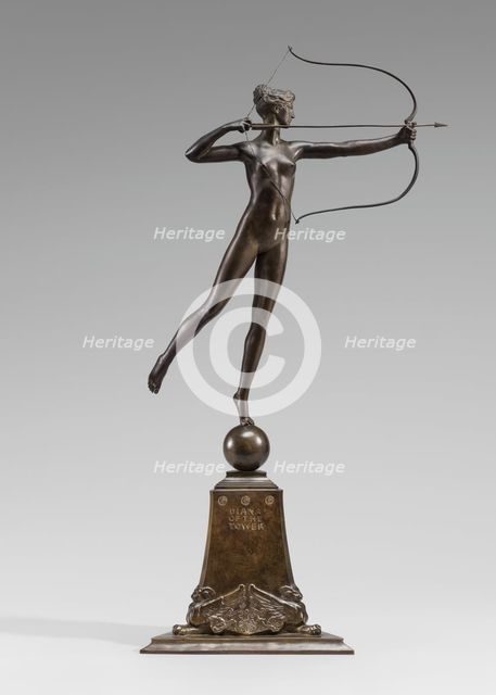 Diana of the Tower, model 1892/1893, cast 1899. Creator: Augustus Saint-Gaudens.