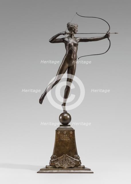 Diana of the Tower, model 1892/1893, cast 1899. Creator: Augustus Saint-Gaudens.