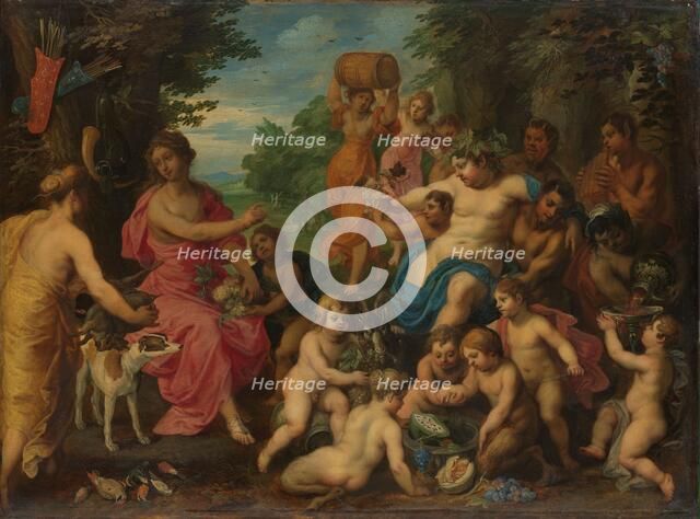 Diana Offered Wine and Fruit by Bacchus and his Retinue, c.1617-1625. Creator: Hendrick van Balen.