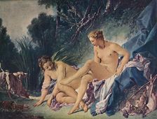 Diana Leaving the Bath with One of Her Companions 1742, (1911). Artist: Francois Boucher