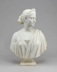Diana, model 1852, carved 1853. Creator: Hiram Powers