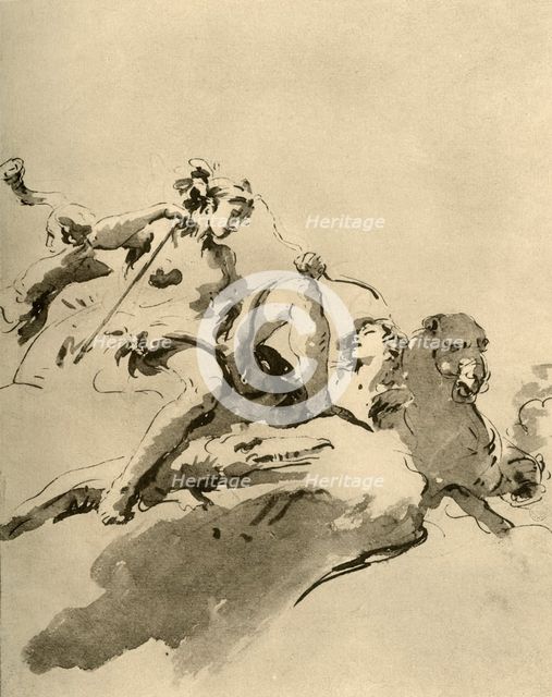 'Diana (?)', mid 18th century, (1928). Artist: Giovanni Battista Tiepolo.