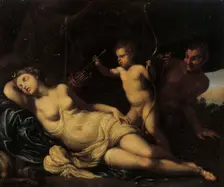 Diana sleeping. Creator: Agostino Carracci