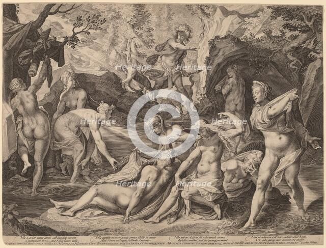 Diana Surprised by Actaeon. Creator: Aegidius Sadeler II.