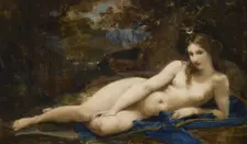 Diana Reposing, c1859. Creator: Paul-Jacques-Aime Baudry