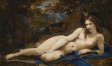Diana Reposing, c1859. Creator: Paul-Jacques-Aime Baudry