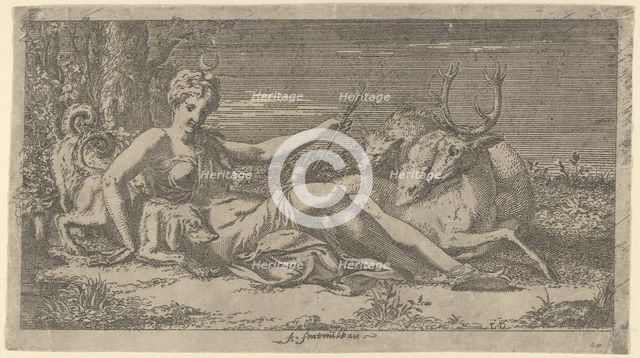 Diana Resting, ca. 1542-45. Creator: Leon Davent.
