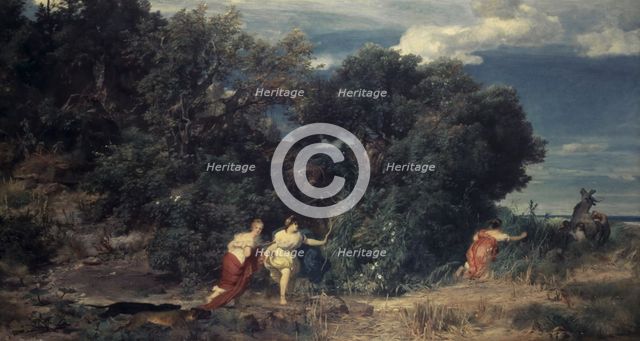 Diana's Hunt, 1862. Creator: Arnold Bocklin.