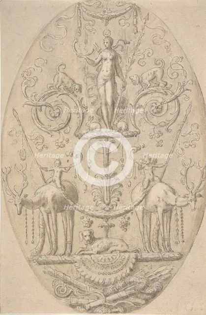 Diana with Attributes of the Hunt, 16th century. Creator: Antoine Caron.