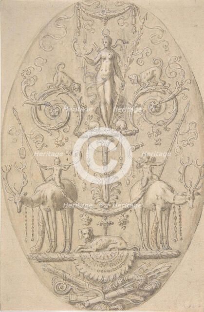 Diana with Attributes of the Hunt, 16th century. Creator: Antoine Caron.