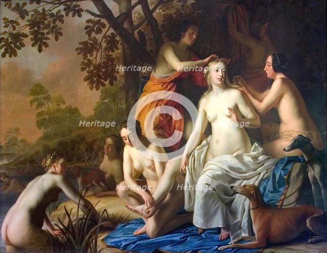 Diana with her Nymphs, 1650. Creator: Gerrit van Honthorst.
