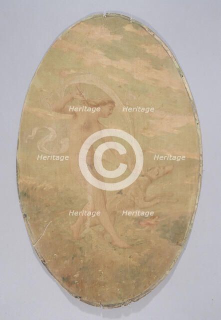 Diana the Huntress. Decorative painting for the Cafe de Paris, c1900. Creator: Unknown.