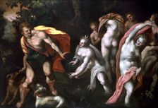 Diane and Acteon c1584-1609. Artist: Joseph Heintz the Elder